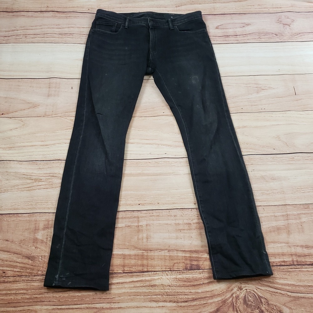 Vince Jeans Mens 31x30‎ Blue Straight Slim Denim Dark Wash Casual Pockets Adult